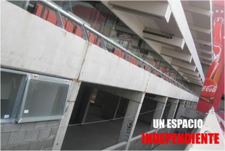 Los palcos de la tribuna Erico