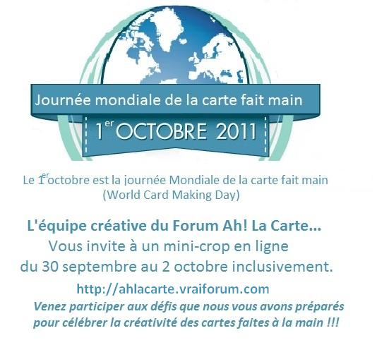 Mini-Crop du Forum Ah! La Carte ... - Journée mondiale de la carte fait main